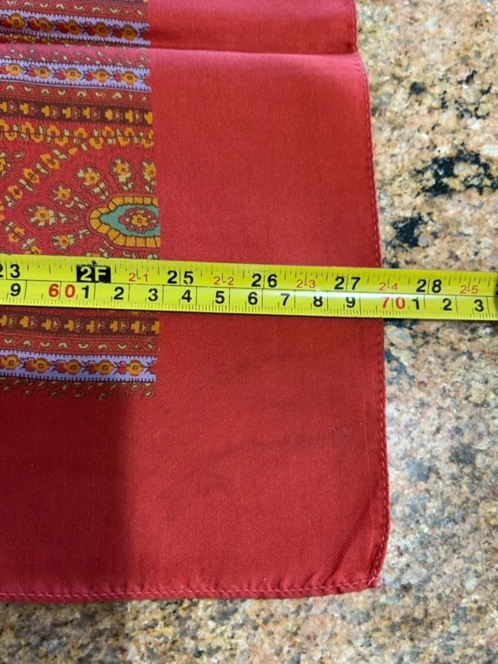 Vintage Liberty of London Red Silk Scarf
